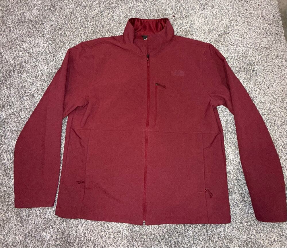 The North Face Apex Bionic Men’s XL Burgundy Maroon WindWall Softshell Jacket